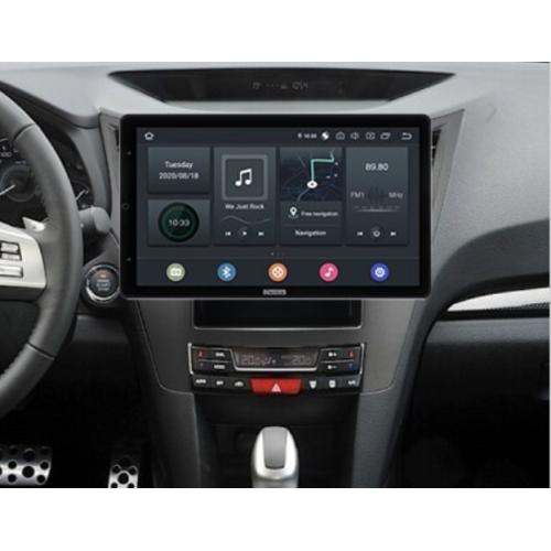 Штатная магнитола CarMedia OL-9514-RLX TESLA (вертикально-поворотный экран) для Subaru Legacy, Outback 2009-2014 на Android 10.0