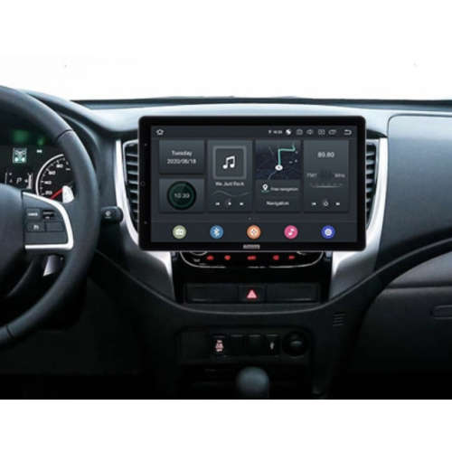 Штатная магнитола CarMedia OL-9567-RLX TESLA (вертикально-поворотный экран) для Mitsubishi Pajero Sport III, L200 V 2015-2021 на Android 10.0