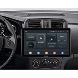 CarMedia OL-9945-RLX TESLA (вертикально-поворотный экран) для Renault Logan II, Sandero II 2013-2022 на Android 10.0