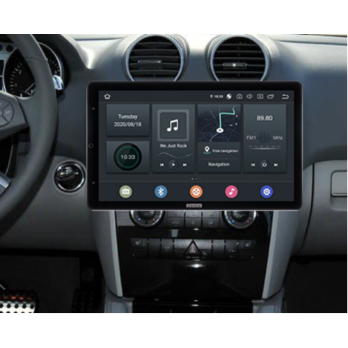 Штатная магнитола CarMedia OL-9950-RLX TESLA (вертикально-поворотный экран) для Mercedes GL-klasse (X164), ML-klasse (W164) 2005-2012 на Android 10.0