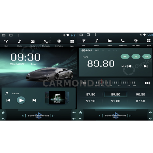 Штатная магнитола CarMedia OL-9950-RL TESLA (вертикально-поворотный экран) для Mercedes GL-klasse (X164), ML-klasse (W164) 2005-2012 на Android 10.0