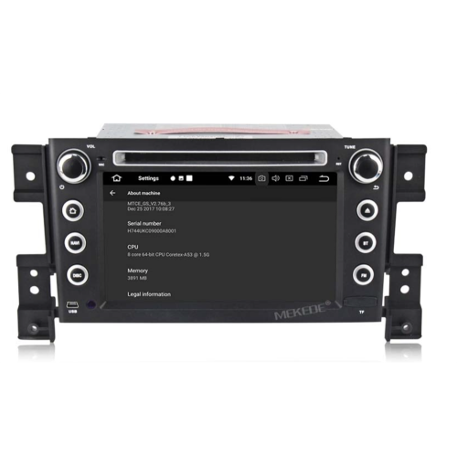Штатная магнитола CarMedia MKD-S768-P4N для Suzuki Grand Vitara III 2005-2015 на Android 10.0