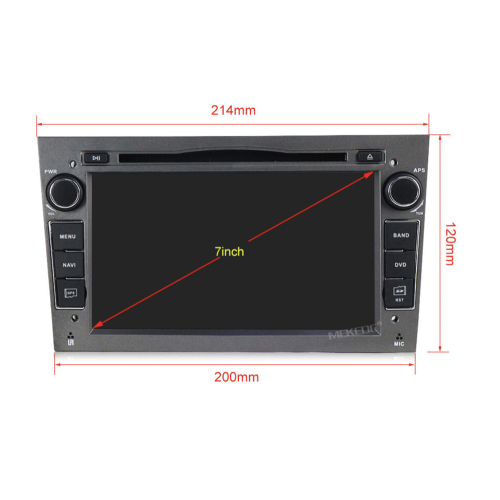 Штатная магнитола CarMedia MKD-7408g-P6N для Opel Astra, Vectra, Corsa, Zafira 2004-2017 на Android 10.0 темно-серый