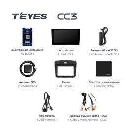 Штатная магнитола Teyes CC3 4/64 ГБ для Chevrolet Trailblazer II 2012-2016 на Android 10.0