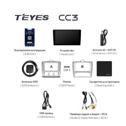 Штатная магнитола Teyes CC3 3/32 GB для Ford Focus II 2005-2011 (кондиционер) на Android 10.0