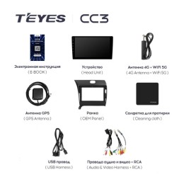 Штатная магнитола Teyes CC3 6/128 ГБ для KIA Cerato III 2013-2018 на Android 10.0