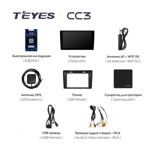 Штатная магнитола Teyes CC3 3/32 GB для Renault Duster 2015-2020 на Android 10.0