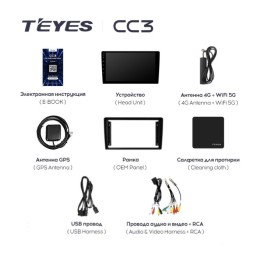 Штатная магнитола Teyes CC3 3/32 GB для Suzuki Vitara III 2005-2015 на Android 10.0