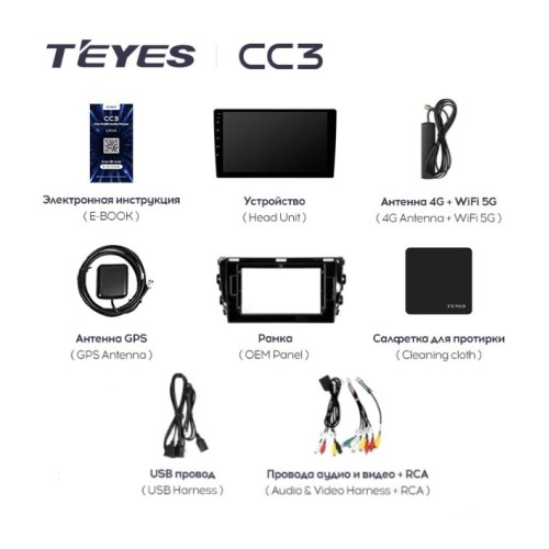 Штатная магнитола Teyes CC3 4/64 для Zotye T600 на Android 10.0