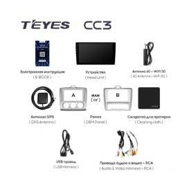 Автомагнитола Teyes CC3 3/32 GB для Ford Focus II 2005-2011 (климат) на Android 10.0