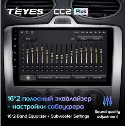 Автомагнитола Teyes CC2 Plus 6/128 ГБ для Ford Focus II 2005-2011 (климат) на Android 10.0