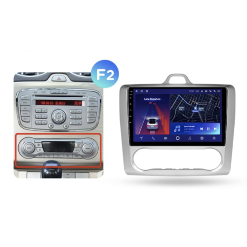 Автомагнитола Teyes CC2 Plus 6/128 ГБ для Ford Focus II 2005-2011 (климат) на Android 10.0
