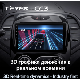Автомагнитола Teyes CC3 4/64 ГБ для Renault Kaptur 2016-2020 климат на Android 10.0