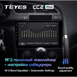 Автомагнитола Teyes CC2 Plus 4/64 ГБ для Peugeot 3008 I, 5008 I 2009-2016 климат на Android 10.0