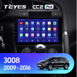 Автомагнитола Teyes CC2 Plus 6/128 ГБ для Peugeot 3008 I, 5008 I 2009-2016 климат на Android 10.0