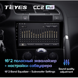 Автомагнитола Teyes CC2 Plus 3/32 ГБ для Peugeot 3008 I, 5008 I 2009-2016 климат на Android 10.0