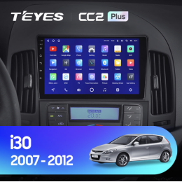 Автомагнитола Teyes CC2 Plus 6/128 ГБ для Hyundai i30 2008-2011 (климат) на Android 10.0