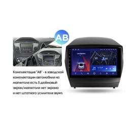 Штатная магнитола Teyes CC2 Plus 6/128 ГБ для Hyundai ix35, Tucson II 2010-2015 на Android 10.0