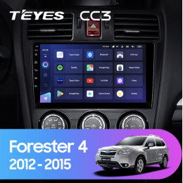 Штатная магнитола Teyes CC3 6/128 ГБ для Subaru Forester IV 2013-2014, Impreza IV 2012-2017 на Android 10.0