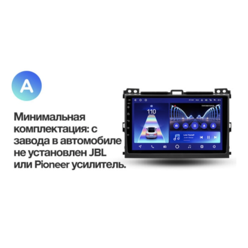 Штатная магнитола Teyes CC2 Plus 4/64 ГБ для Toyota Land Cruiser Prado 120 2002-2009 на Android 10.0