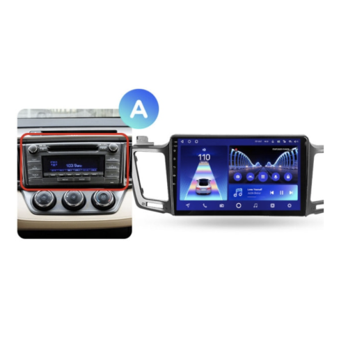 Штатная магнитола Teyes CC2 Plus 4/64 ГБ для Toyota RAV4 (CA40) 2013-2019 на Android 10.0