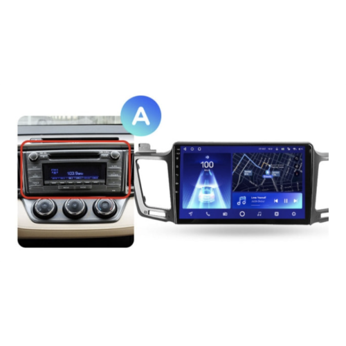 Штатная магнитола Teyes CC2 Plus 3/32 ГБ для Toyota RAV4 (CA40) 2013-2019 на Android 10.0