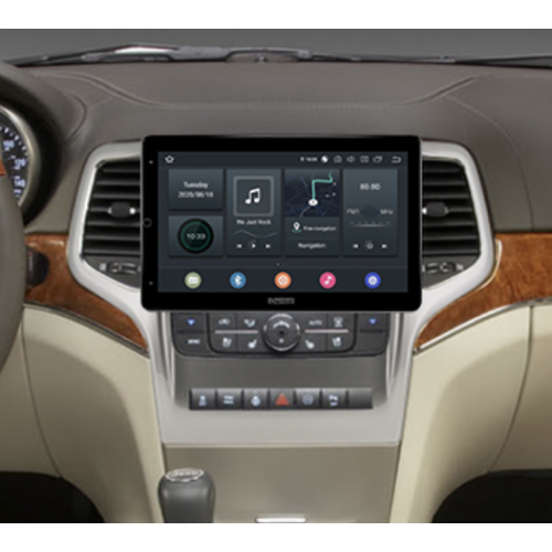 Штатная магнитола CarMedia OL-9254-RL TESLA (вертикально-поворотный экран) для Jeep Grand Cherokee 2010-2013 на Android 10.0