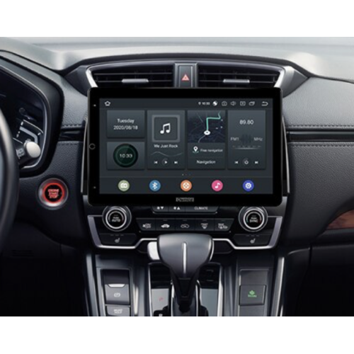 Штатная автомагнитола CarMedia OL-9651-RL TESLA (вертикально-поворотный экран) для Honda CR-V 2017-2024 на Android 10.0