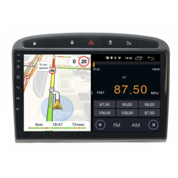 Parafar для Peugeot 308 и 408 2010-2017 черная на Android 11.0 (PF081FHD-Low-B)