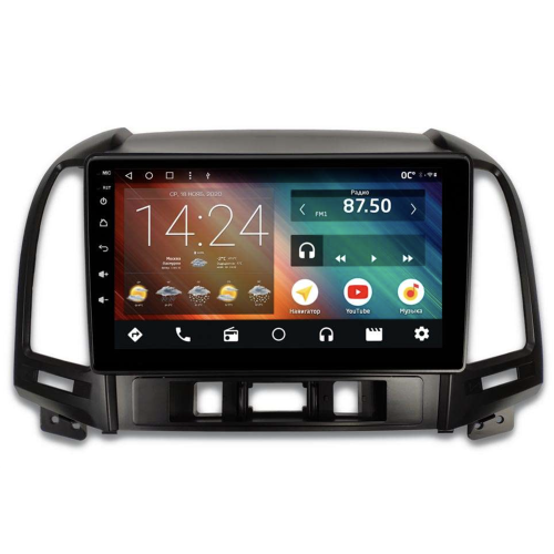 Автомагнитола IQ NAVI P6-1603CFSHD (6/128ГБ) для Hyundai Santa Fe II 2005-2012 на Android 10.0