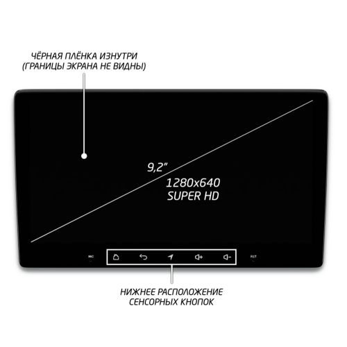 Штатная магнитола IQ NAVI P6-1002CFSHD SUPER HD (6/128ГБ) для Mercedes GL-klasse (X164), ML-klasse (W164) 2005-2012 на Android 10.0