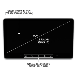 Штатная магнитола IQ NAVI P6-1304CFSHD SUPER HD (6/128ГБ) для Peugeot 4008 2012-2018 на Android 10.0
