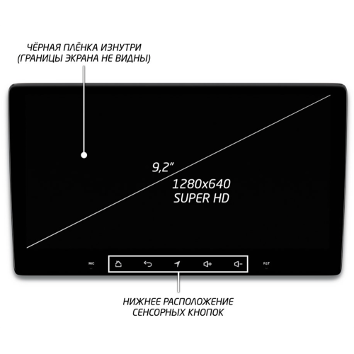 Штатная магнитола IQ NAVI P6-2005CFSHD SUPER HD (6/128ГБ) для Peugeot 4007 (2007 - 2012) на Android 10.0