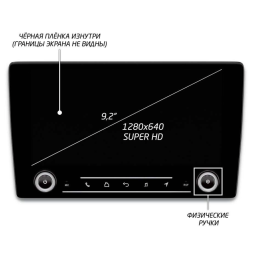 Штатная магнитола IQ NAVI P6K-2007CFSHD (6/128ГБ) для Mitsubishi Outlander III 2013-2020 на Android 10.0