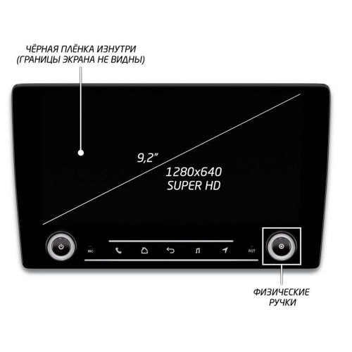 Штатная магнитола IQ NAVI P6K-2007CFSHD (6/128ГБ) для Mitsubishi Outlander III 2013-2020 на Android 10.0