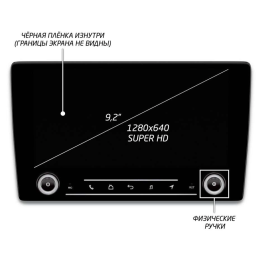 Штатная магнитола IQ NAVI P6K-2009CFSHD (6/128ГБ) для Mitsubishi Outlander III 2019-2024 на Android 10.0