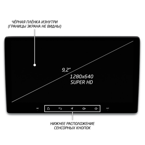 Штатная магнитола IQ NAVI P6-2403CFSHD SUPER HD (6/128ГБ) для Renault Duster 2010-2015 на Android 10.0