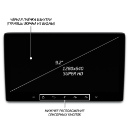 Штатная магнитола IQ NAVI P6-3701CFSHD SUPER HD (6/128ГБ) для UAZ Patriot 2016+ на Android 10.0