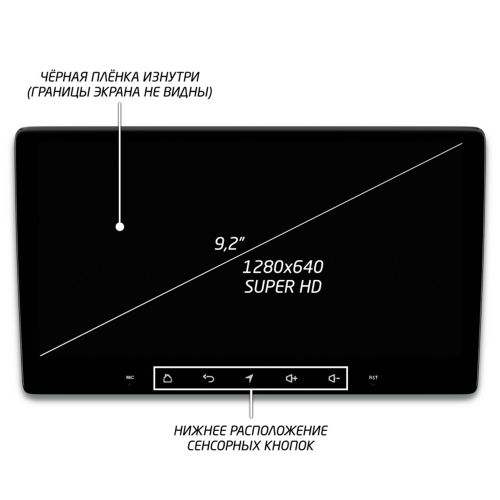 Штатная магнитола IQ NAVI P6-3701CFSHD SUPER HD (6/128ГБ) для UAZ Patriot 2016+ на Android 10.0