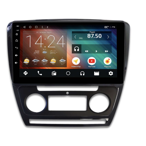 Головное устройство IQ NAVI P4-2504KFSHD (4/64ГБ) для Skoda Octavia II (A5) 2004-2013 на Android 10.0