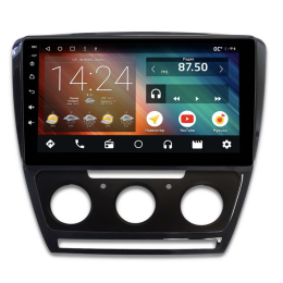 Головное устройство IQ NAVI P4-2504KFSHD (4/64ГБ) для Skoda Octavia II (A5) 2004-2013 на Android 10.0