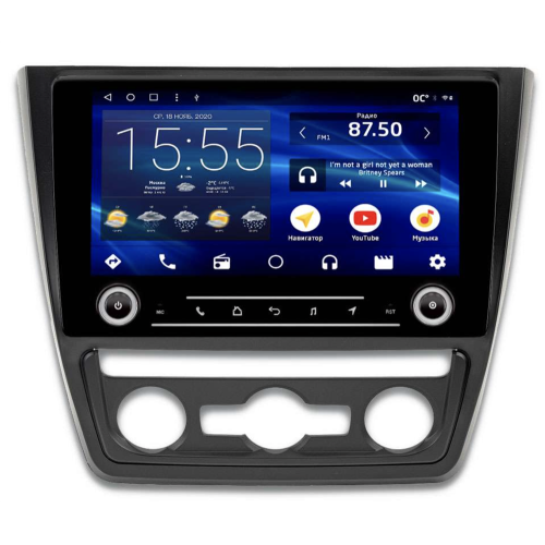 Штатная магнитола IQ NAVI P6K-2509CFSHD (6/128ГБ) для Skoda Yeti I 2009-2018 на Android 10.0