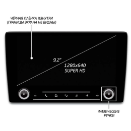Штатная магнитола IQ NAVI P6K-2509CFSHD (6/128ГБ) для Skoda Yeti I 2009-2018 на Android 10.0