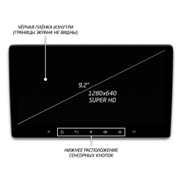 Штатная магнитола IQ NAVI P6-2921CFSHD SUPER HD (6/128ГБ) для Toyota Land Cruiser 200 2016+ на Android 10.0