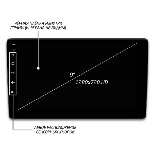 Автомагнитола IQ NAVI P6-2911CFSHD (6/128ГБ) для Toyota Land Cruiser Prado 150 2009-2013 на Android 10.0