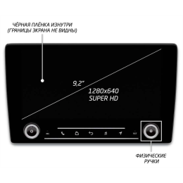 Штатная магнитола IQ NAVI P6K-2929CFSHD (6/128ГБ) для Toyota Land Cruiser Prado 150 2017-2020 на Android 10.0