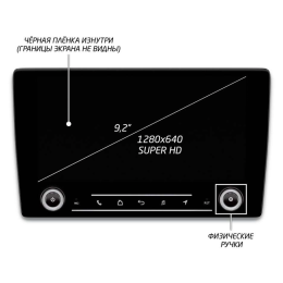 Штатная магнитола IQ NAVI P6K-3007CFSHD (6/128ГБ) для Volkswagen Tiguan 2016-2022 на Android 10.0