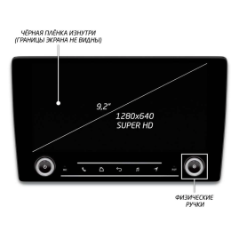 Штатная магнитола IQ NAVI P6K-1403CFSHD (6/128ГБ) для Ford Mondeo IV 2007-2010 черная на Android 10.0