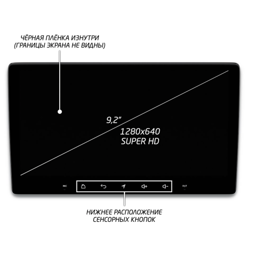 Штатная магнитола IQ NAVI P6-1629CFSHD SUPER HD (6/128ГБ) для Hyundai Creta 2021-2024 с рамкой 9" на Android 10.0