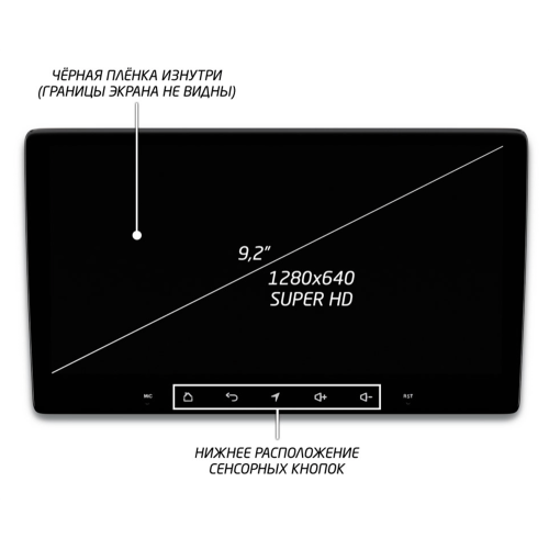 Штатная магнитола IQ NAVI P6-1404CFSHD SUPER HD (6/128ГБ) для Ford Kuga II 2013-2019 на Android 10.0